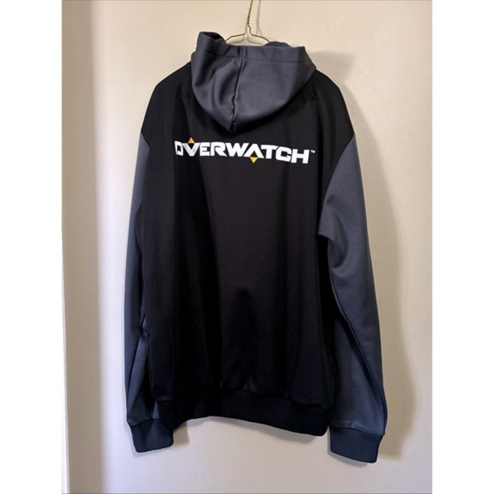 Overwatch Varsity Jacket XL Blizzard Entertainment Hoodie Sweater Snap Button Sz - Picture 6 of 11